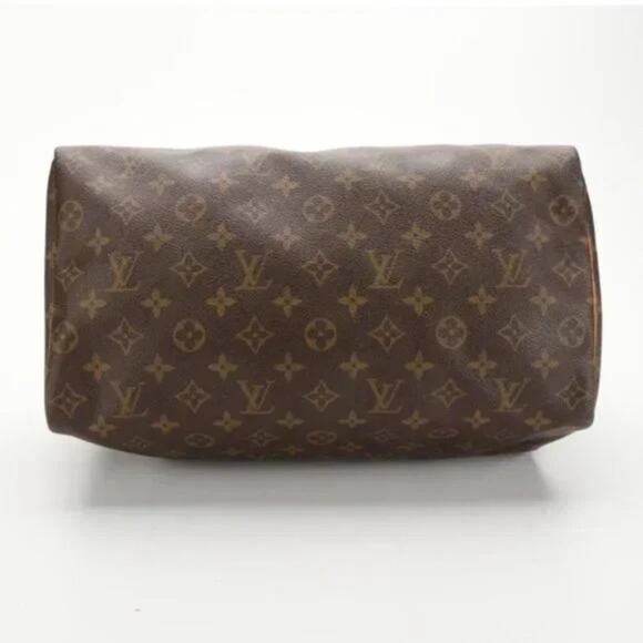 LOUIS VUITTON Iconic Speedy 35 Handbag in Monogram Canvas Authentic - Picture 4 of 9